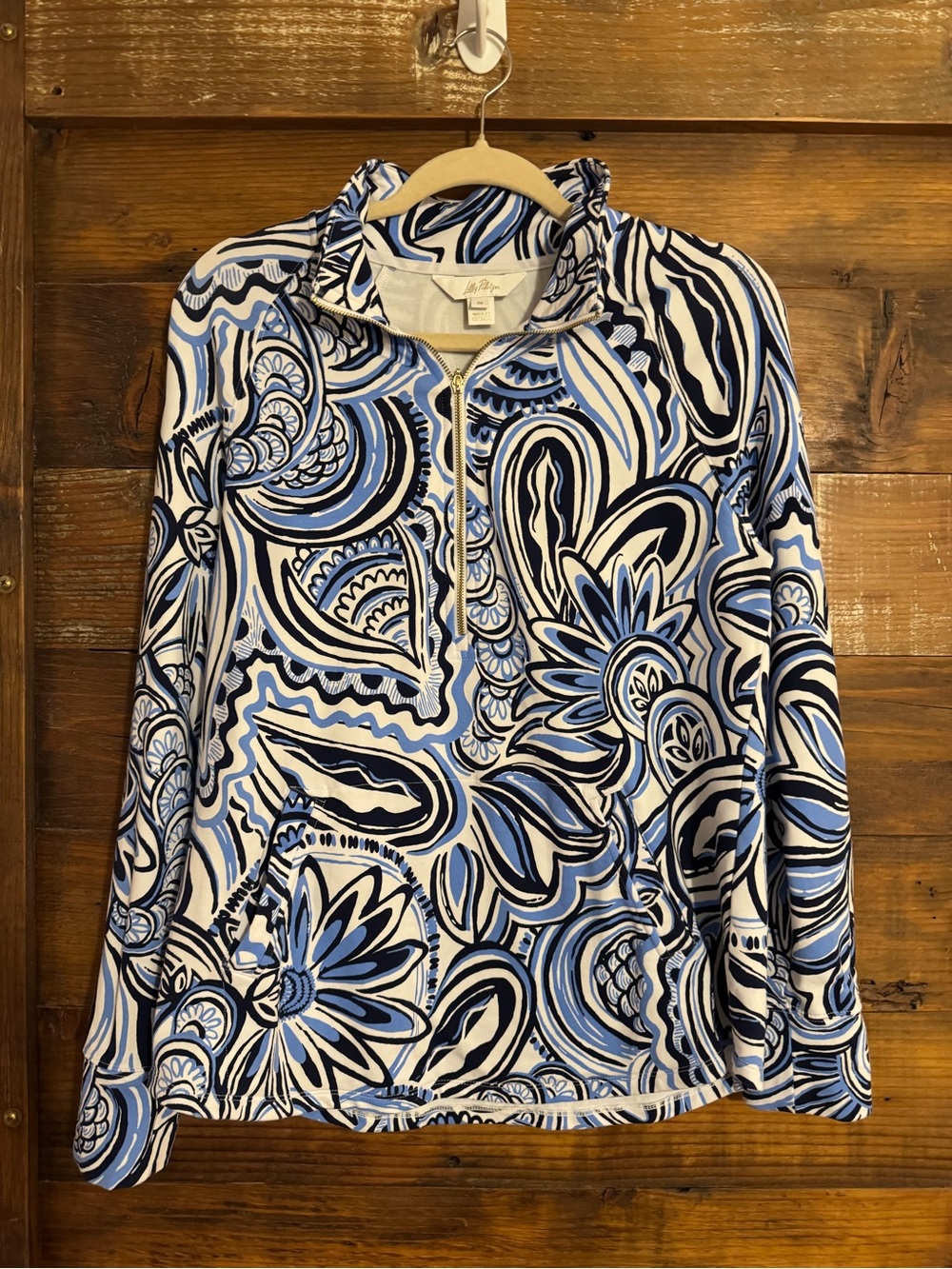 Lilly Pulitzer Skipper Popover Give it a Whirl Size M
